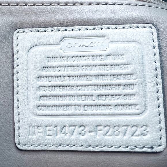 Coach Shoulder Bag Purse Reptile Tote Charlie Embossed Python Leather F28723 - Picture 3 of 16